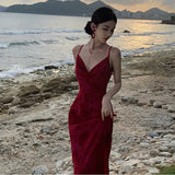 Zingj Halter Dress French Retro 2023 Summer New Temperament Fashion Swing Collar