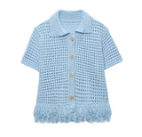 For Women's INS Explosive Ousted Lattice Lattice Knitting