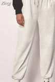 Women Casual Sport Pants Spring Autumn Solid Loose Lace-up Long Trousers Sweatpants Female Running Pantalones