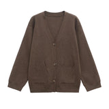 Women's Clothing Explosion Fashion V-Neck Long-Sleeved Sweater Fashion Temperament Knitted
