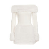 Hexing Autumn And Winter Snow White Christmas Hair Splicing A Word Shoulder Repair Knitted