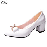 Women's Office Shoes,Soft Rubber Sole,High Heels,Mixed Colors,Pointed Toe,Slip On,Female Fashion