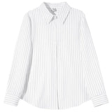 Senior Sense Stripe Shirt Female Light Ripe Wind Design Sense Minority Professional Temperament High-End Long Sleeve