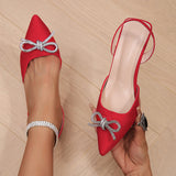 High-Heeled Women 2025 Summer New Head Tips One-字 Buckle With Fine Sandals Women 43