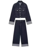 Women's INS Explosion Denim Jacket Jacket Horned