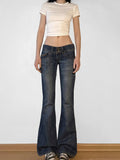 Cloth Forget The Street To Do Old Water Wash Low-Rise Micro-Skinny Jeans Retro-Styled Hip Casual