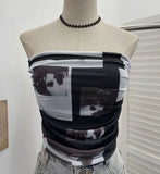 Shooting Running Volume With Chest Pad Holiday Brat Folding Outer Vest Wrapping Sleeveless Top