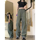 Zingj Retro Cleanfit Cargo Pants Men And Women Loose Straight Casual Pants Simple Wide-Leg