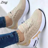 Women's Large Size Tennis Casual Shoes Increase Fashion Thick-soled Sneakers Light Vulcanized Socks Air Cushion Breathable