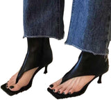 Heel Clip Person Toe Square Sandals Women High Heel Boots Daily Spine And Short Boots 2025