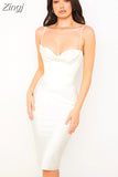 Quality Satin Bodycon Dress Women Party Dress 2023 New Year Dress Green Bodycon Dress Celebrity Evening Club Dress