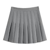 Zingj Pants Zip Button) Pleated Skirt JK Uniform Skirt Versatile Skirt Spring And Summer Short Skirt