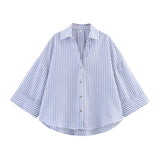 Summer New Slimming Linen-Blend Wi-Sleeve Shirt