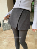 Xixi 2025 Autumn And Winter White Standard Temperament High Waist Half-Body Skirt With A Hip A Short Skirt Female Thicker