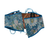 Short 3 Buckle New Oil Painting Monet Garden Belt Short Belt Outside The Fish Bone Support Strap Girded
