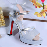 Women's 2025 New Summer Temperament And Heel Without Tired Waterproof Table Fashion High