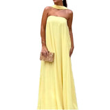 Summer New Temperament Women's Collage Wrapped Breasts Sexy Party