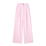 Spring New Front Folded High-Waisted Trousers