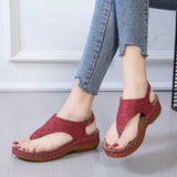 Shoes Women's 2025 Slopes And Casual Large-Size Women's Shoes Pure Color Clip Toes Comfortable And