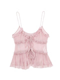 Sheer Layered Embellished Cami