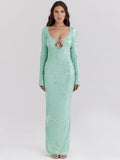 Women's High-End Glids U Tie With Sexy Dress Dress Temperament Banquet Dress Dress