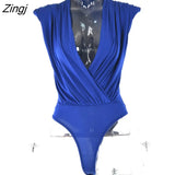 V Neck Black Rompers Women Sexy Slim High Waist Elegant Female Overalls 2023 Spring Sleeveless Bodycon Ladies
