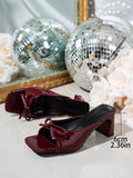 High-Heeling Slippers Women 2025 New Summer Wear Side Thick And One-Word Drag Temperament Butterfly Cold