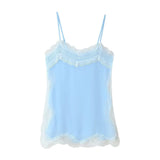 Women's Clothing In The Summer Of 2025 With Daily Niche Lace Splicing Sling Belt Vest