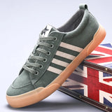 Men's Canvas Shoes Men's 2025 Autumn New Casual Fashion Shoes One Foot Pedal Soft Sole Casual