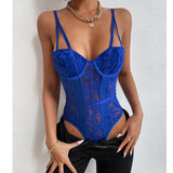 New Hot-Selling Sexy Lace Patchwork Niche Street Spice Style Jumpsuit In