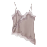 Women's 2025 Summer New Fashion Sexy Lace Decoration Underwear Blouse