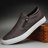 9109 Men's Casual PU Leather Shoes Youth Fashion Trend Shallow Mouth Korean Set Foot Pedal