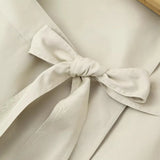 Spring And Autumn Fashion Casual Collar With Belt Hanging Shoulder Coat Female