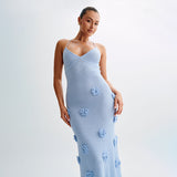 Beach Hoodie Jersey Knitted Embroidered Sling Skirt Sexy-Back Tying With Ass Long