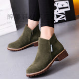 Women's Boots Autumn And Winter Grinding Party And The Korean Version Of Martin Boots Women's Casual Large-Size Short-Bobine Cotton Boots