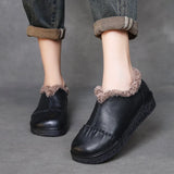 Layer Of Cowhaired Lamb Lamb Wool Cotton Shoes Winter New Comfortable Leisure Warm Snow