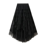 Cake Skirt High-Rise Mesh Skirt Unkempt Dress 2025 New Ladies Dress Fairy Skirt