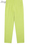 Women's Pants Beige Pencil High Waist Pants For Women Office Casual Elegant Woman Trousers Fashion Streetwear Summer