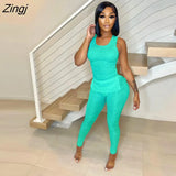 Tracksuit For Women Faith Letter Ribbed Knit Two Piece Set Casual 2 Pcs Outfits Long Sleeve Tshirts Pants Suit Matching