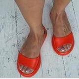 Large-Size Slippers Flat-Bottom Lady Sandals Women's Shoes Beach Slippers Sandals 43