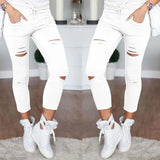 Slouchy Women's Casual Pencil Ripped