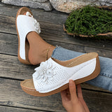 Spring And Summer New Slope Heded Toe Fish Mouth Slippers Women Cool Drag Large Size Women's