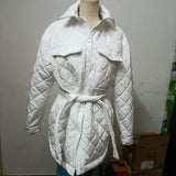 Buckle Collar Loose Warm Lingge Cotton Suit New 2025 Autumn And Winter With Thick Cotton