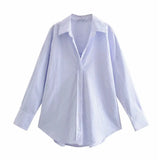 Casual Simple Mid-Length Long-Sleeved Shirt-Outfit