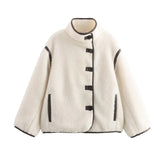 Women's Clothing Explosion Fashion Casual Loose Lamb Wool Coat Women's