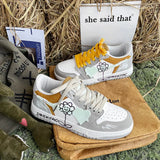 Skater Girl Patchwork Sneakers-Outfit