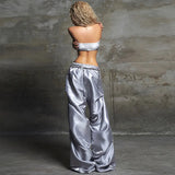 Street Trendy Dark Print Bump Color Low-Rise Loose Straight Straight-Barry Trousers 2025