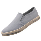 The Autumn Of 2025, The New Canvas Shoes Men's Lazy Men's Pedaling Men's Korean Version Of The Casual Old Beijing Board Shoes Men's