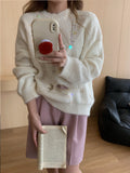 Retro Glide Hollow Soft-Gutter Sweater Knitted Women's Autumn And Winter Heavy Industry Design Niche Lazy Loose