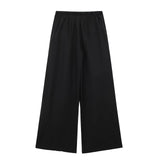 Women's INS Burst Linen And Cross-Coat Fashion Trousers